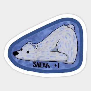 Sneaky Polar Bear Sticker